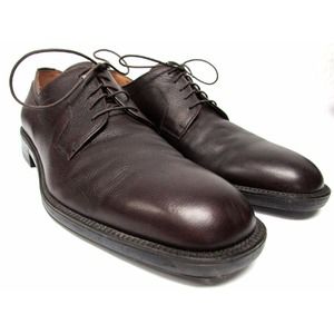 Salvatore Ferragamo Studio men's size 11.5 B Brown leather oxfords